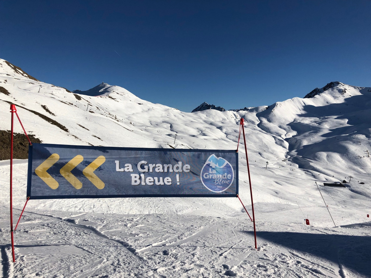 Piste de ski la grande bleue , 5km de pistes, de 2550m à 1850m