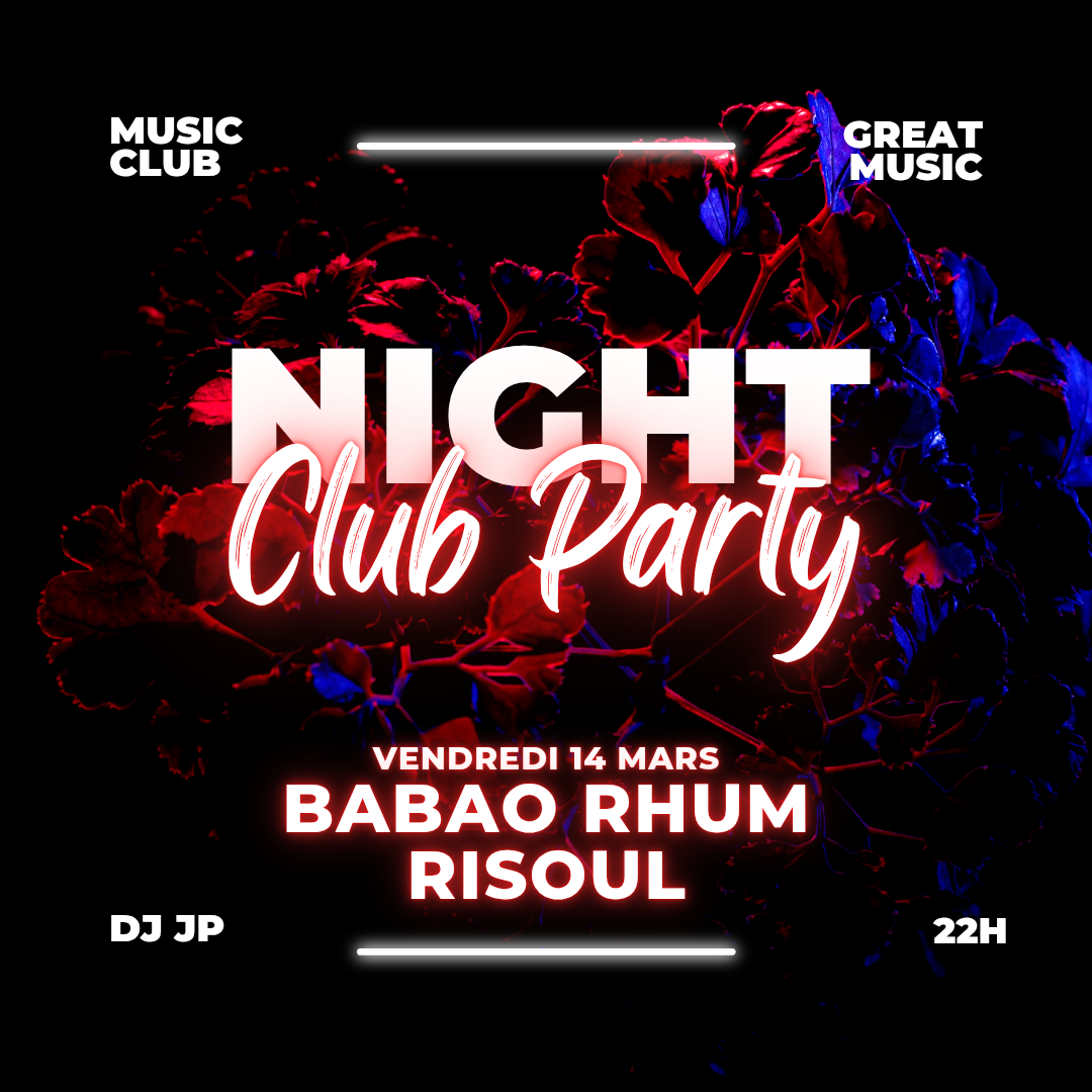Soirée night club party avce Dj JP_Risoul