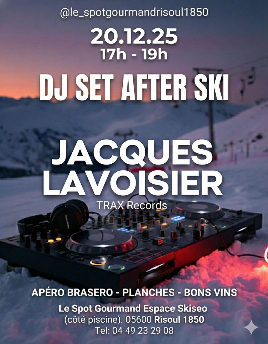 DJ SET AFTER SKI BY LE SPOT GOURMAND_Risoul DJ SET AFTER SKI BY LE SPOT GOURMAND_Risoul