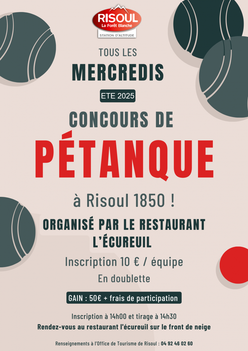 Concours de pétanque Risoul Concours de pétanque Risoul