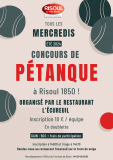 Concours de pétanque - RISOUL
