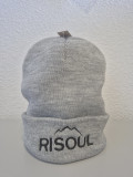 Bonnet simple à revers - Gris OT Risoul