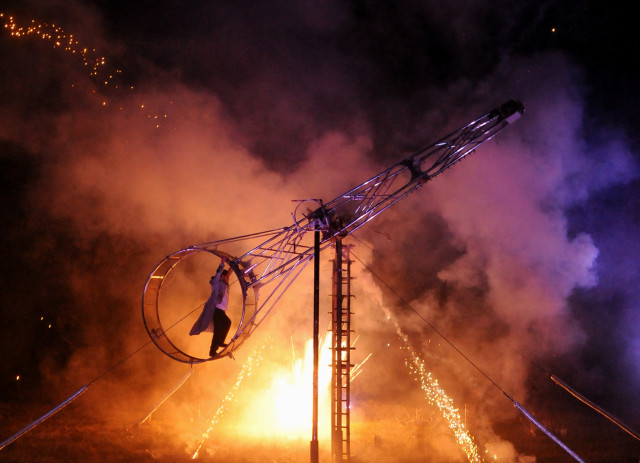 Spectacle La Pyroue Infernale_Risoul - © pyroue infernale Spectacle La Pyroue Infernale_Risoul